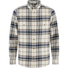 image:imageFjallraven Ovik Twill Mens Long Sleeve Shirt Organic Cotton  Relaxed FitChalk WhiteDark Navy
