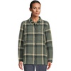 image:imageFjallraven Singi Flannel Overshirt Womens Long Sleeve Shirt Organic Cotton  Relaxed FitPatina GreenDeep Patina