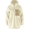 image:imageFjallraven Vardag Pile Fleece Long Womens Fleece FullZip Midlayer HoodyChalk White