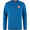image:imageFjllrven 1960 Logo Badge Mens Sweatshirt  Organic Cotton Soft Fleece Warmth Classic Fit  Hiking TravelAlpine Blue