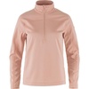 image:imageFjllrven Abisko Lite Womens Half Zip Fleece  Breathable Comfortable Lightweight Fleece Warmth  Hiking TrekkingChalk Rose