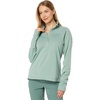 image:imageFjllrven Abisko Lite Womens Half Zip Fleece  Breathable Comfortable Lightweight Fleece Warmth  Hiking TrekkingMisty Green