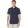 image:imageFjllrven Abisko Mens Short Sleeve Trekking Shirt  Comfortable Lightweight Breathable Fabric  Hiking TrekkingDark Navy