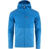 image:imageFjllrven Abisko Mens Trail Full Zip Hooded Fleece  Breathable Comfortable Lightweight Fleece Warmth  Hiking TrekkingUn Blue