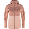 image:imageFjllrven Abisko Trail Womens Hooded Full Zip Fleece  Breathable Comfortable Lightweight Fleece Warmth  HikingChalk RoseDusty Rose