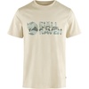 image:imageFjllrven Multicolor Logo Mens TShirt  Breathable Comfortable Organic Cotton Fabric  Hiking TravelChalk White