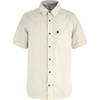 image:imageFjllrven Ovik Mens Short Sleeve Shirt  Lightweight Breathable Comfortable Fabric  Hiking TravelChalk WhiteSand Stone