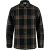 image:imageFjllrven Singi Flannel Overshirt Mens ShirtDark NavyWood Brown