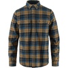 image:imageFjllrven Singi Heavy Flannel Shirt Mens Shirt  Warm Durable Button Up for Outdoor Everyday WearDark NavyBuckwheat Brown