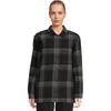 image:imageFjllrven Womens Singi Flannel OvershirtBlackIron Grey