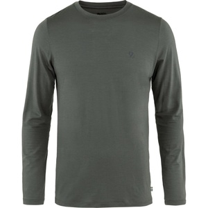 image:imageFjallraven Abisko Wool Mens Long Sleeve Shirt Merino Wool Blend  Slim FitBasalt