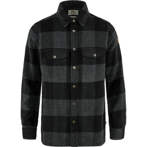 image:imageFjallraven Canada Mens Long Sleeve Shirt Wool Blend  Regular FitBlackDark Grey