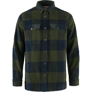 image:imageFjallraven Canada Womens Long Sleeve Shirt Wool Blend  Relaxed FitDeep ForestDark Navy
