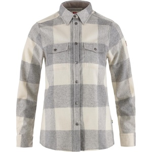 image:imageFjallraven Canada Womens Long Sleeve Shirt Wool Blend  Relaxed FitFogChalk White