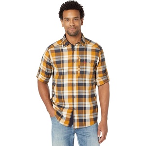 image:imageFjallraven Fjallglim Relaxed Shirt Mens Long Sleeve FlannelBuckwheat BrownDark Navy