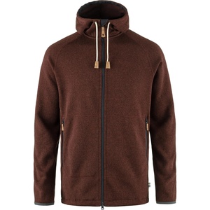 image:imageFjallraven Ovik Fleece Mens Fleece FullZip Midlayer HoodyAutumn Leaf