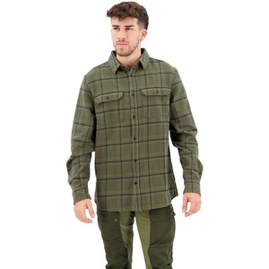 image:imageFjallraven Ovik Heavy Flannel Mens Long Sleeve Shirt Organic Cotton  Relaxed FitDeep Forestlaurel Green