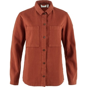 image:imageFjallraven Singi Flannel Overshirt Womens Long Sleeve Shirt Organic Cotton  Relaxed FitAutumn Leaf