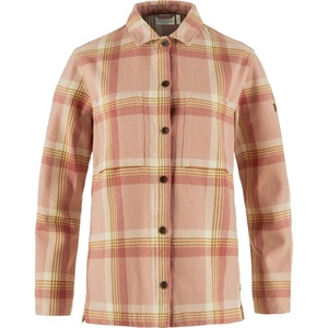 image:imageFjallraven Singi Flannel Overshirt Womens Long Sleeve Shirt Organic Cotton  Relaxed FitChalk RoseDusty Rose
