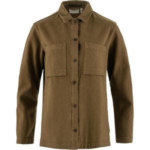 image:imageFjallraven Singi Flannel Overshirt Womens Long Sleeve Shirt Organic Cotton  Relaxed FitWood Brown