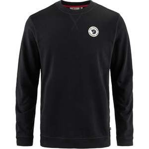 image:imageFjllrven 1960 Logo Badge Mens Sweatshirt  Organic Cotton Soft Fleece Warmth Classic Fit  Hiking TravelBlack