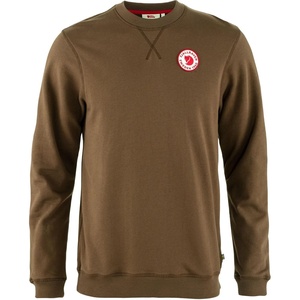 image:imageFjllrven 1960 Logo Badge Mens Sweatshirt  Organic Cotton Soft Fleece Warmth Classic Fit  Hiking TravelDark Oak