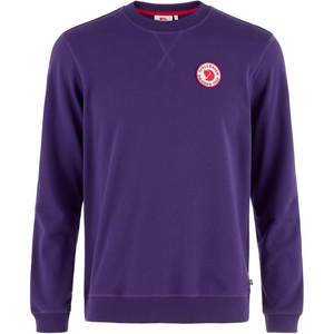 image:imageFjllrven 1960 Logo Badge Mens Sweatshirt  Organic Cotton Soft Fleece Warmth Classic Fit  Hiking TravelDark Violet