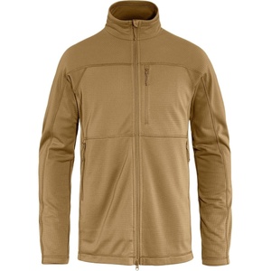 image:imageFjllrven Abisko Lite Mens Fleece Jacket  Breathable Comfortable Lightweight Fleece Warmth  Hiking TrekkingBuckwheat Brown