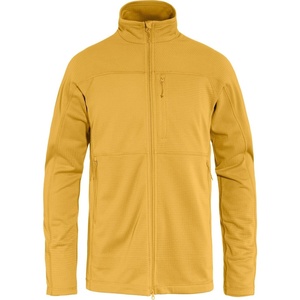image:imageFjllrven Abisko Lite Mens Fleece Jacket  Breathable Comfortable Lightweight Fleece Warmth  Hiking TrekkingOchre
