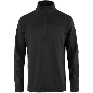 image:imageFjllrven Abisko Lite Mens Half Zip Fleece  Breathable Comfortable Lightweight Fleece Warmth  Hiking TrekkingBlack
