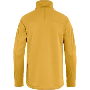 image:imageFjllrven Abisko Lite Mens Half Zip Fleece  Breathable Comfortable Lightweight Fleece Warmth  Hiking TrekkingOchre