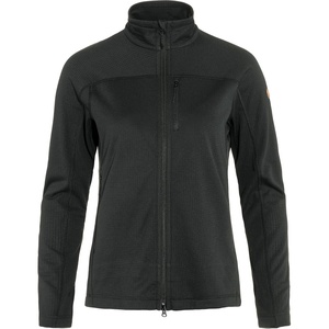 image:imageFjllrven Abisko Lite Womens Fleece Jacket  Breathable Comfortable Lightweight Fleece Warmth  Hiking TrekkingBlack