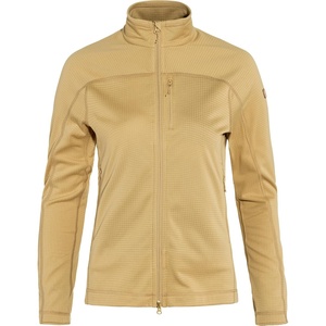 image:imageFjllrven Abisko Lite Womens Fleece Jacket  Breathable Comfortable Lightweight Fleece Warmth  Hiking TrekkingDune Beige