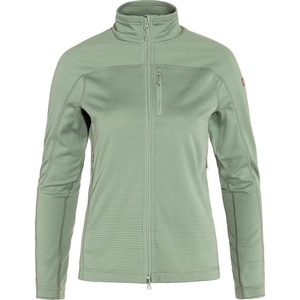 image:imageFjllrven Abisko Lite Womens Fleece Jacket  Breathable Comfortable Lightweight Fleece Warmth  Hiking TrekkingMisty Green