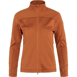 image:imageFjllrven Abisko Lite Womens Fleece Jacket  Breathable Comfortable Lightweight Fleece Warmth  Hiking TrekkingTerracotta Brown