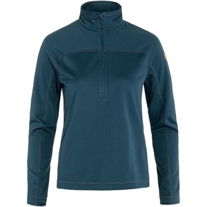 image:imageFjllrven Abisko Lite Womens Half Zip Fleece  Breathable Comfortable Lightweight Fleece Warmth  Hiking TrekkingIndigo Blue