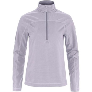 image:imageFjllrven Abisko Lite Womens Half Zip Fleece  Breathable Comfortable Lightweight Fleece Warmth  Hiking TrekkingLavender Mist