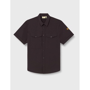 image:imageFjllrven Abisko Mens Short Sleeve Trekking Shirt  Comfortable Lightweight Breathable Fabric  Hiking TrekkingDark Grey