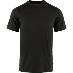 image:imageFjllrven Abisko Mens Short Sleeve Wool Shirt  Temperature Regulating QuickDry Merino Wool  Hiking TrekkingBlack