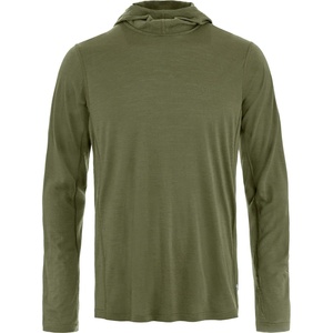image:imageFjllrven Abisko Mens Wool Hoodie  Temperature Regulating Merino Wool Lightweight Warmth  Hiking TrekkingLaurel Green