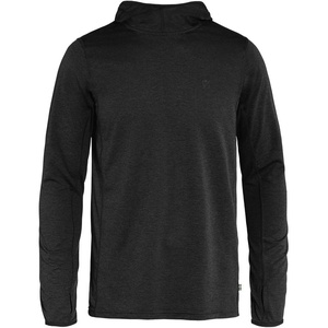 image:imageFjllrven Abisko Sun Hoodie Mens Long Sleeve Shirt  Lightweight Comfortable Sun Protection Fabric  Hiking TrekkingBlack
