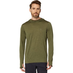 image:imageFjllrven Abisko Sun Hoodie Mens Long Sleeve Shirt  Lightweight Comfortable Sun Protection Fabric  Hiking TrekkingGreen