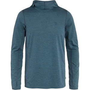 image:imageFjllrven Abisko Sun Hoodie Mens Long Sleeve Shirt  Lightweight Comfortable Sun Protection Fabric  Hiking TrekkingIndigo Blue