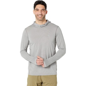 image:imageFjllrven Abisko Sun Hoodie Mens Long Sleeve Shirt  Lightweight Comfortable Sun Protection Fabric  Hiking TrekkingShark Grey