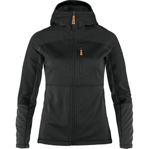 image:imageFjllrven Abisko Trail Womens Hooded Full Zip Fleece  Breathable Comfortable Lightweight Fleece Warmth  HikingBlack