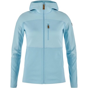 image:imageFjllrven Abisko Trail Womens Hooded Full Zip Fleece  Breathable Comfortable Lightweight Fleece Warmth  HikingBreeze Blue
