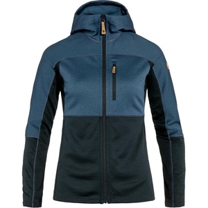 image:imageFjllrven Abisko Trail Womens Hooded Full Zip Fleece  Breathable Comfortable Lightweight Fleece Warmth  HikingDark NavyIndigo Blue