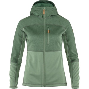 image:imageFjllrven Abisko Trail Womens Hooded Full Zip Fleece  Breathable Comfortable Lightweight Fleece Warmth  HikingPatina Green