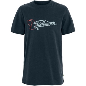 image:imageFjllrven Archive Logo Mens TShirt  Organic Cotton Breathable Comfortable Soft Feel  Hiking TravelDark Navy