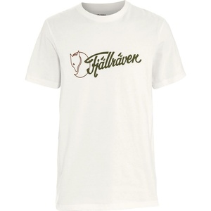 image:imageFjllrven Archive Logo Mens TShirt  Organic Cotton Breathable Comfortable Soft Feel  Hiking TravelEggshell